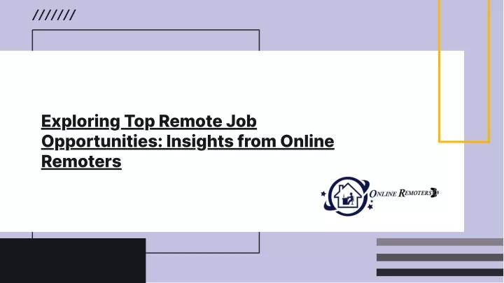 exploring top remote job opportunities insights