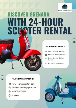Discover Grenada with 24-hour Scooter Rental