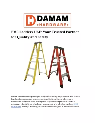 EMC Ladders UAE-  Your Trusted Partner for Quality and Safety