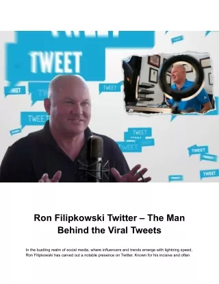 Ron Filipkowski Twitter – The Man Behind the Viral Tweets