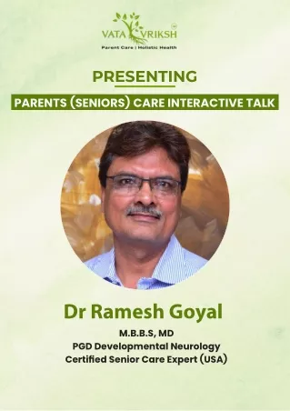 Parents (Seniors) Care Interactive Talk | VataVriksh Parent Care