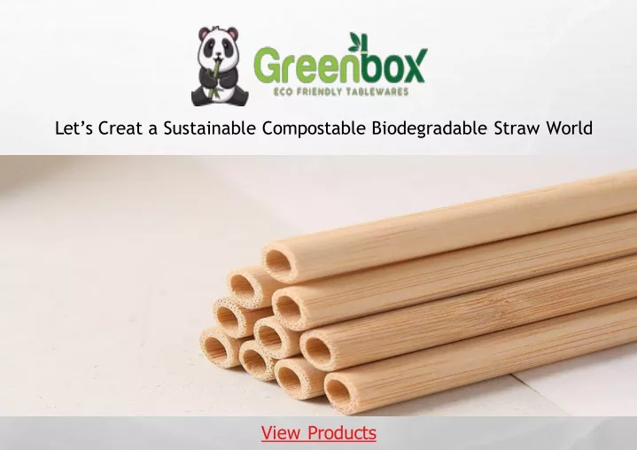 let s creat a sustainable compostable