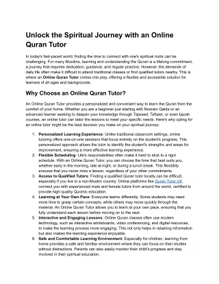 Unlock the Spiritual Journey with an Online