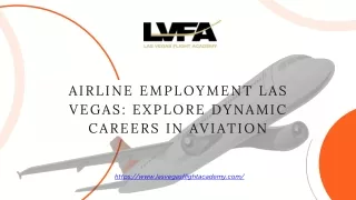 Airline Employment Las Vegas Explore Dynamic Careers in Aviation