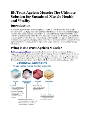 biotrust ageless muscle the ultimate solution