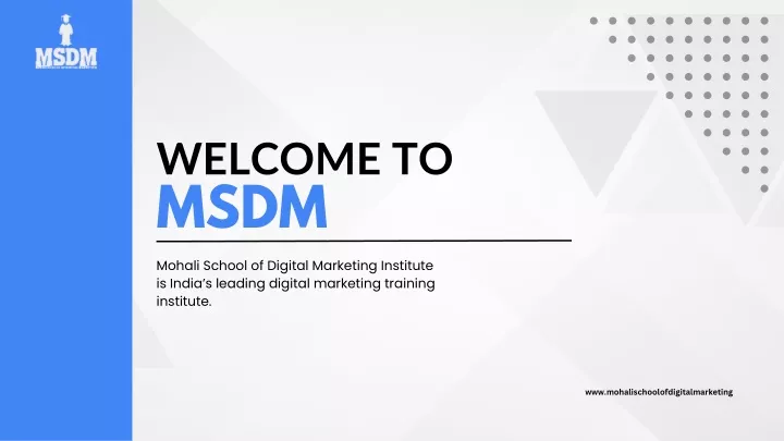 welcome to msdm