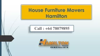 House Furniture Movers Hamilton