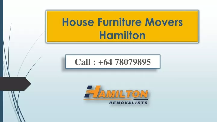 house furniture movers hamilton