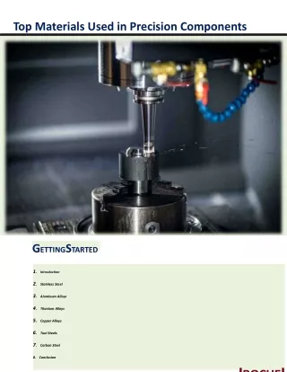 Precision Manufacturing: Top Materials and Their Applications