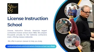 license instruction school