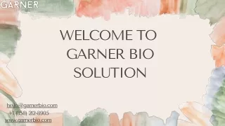 welcome to garner bio solution