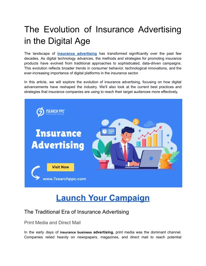 the evolution of insurance advertising