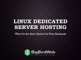 Linux Dedicated Server Hosting