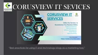 corusview it sevices