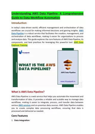 understanding aws data pipeline a comprehensive
