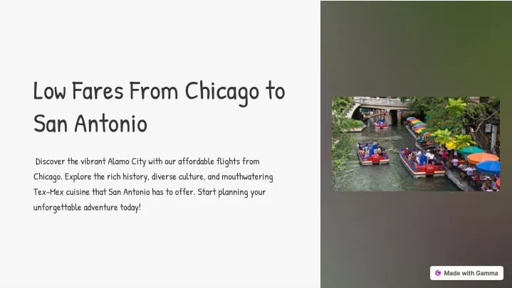 low fares from chicago to san antonio