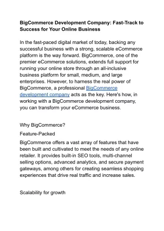 BigCommerce Development Company_ Fast-Track to Success for Your Online Business (1)