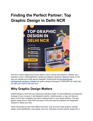 Top Graphic Design in Delhi NCR