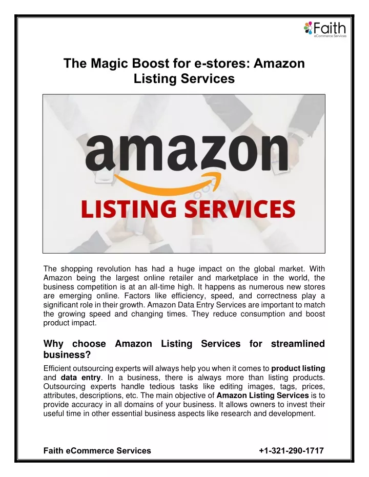 the magic boost for e stores amazon listing