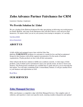 fAIRCHANCE FOR CRM.COM