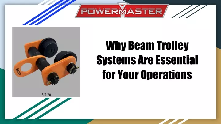 why beam trolley systems are essential for your