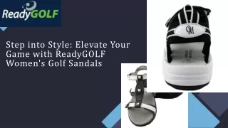 Step into Style Elevate Your Game with ReadyGOLF Women's Golf Sandals
