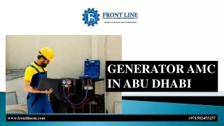 generator amc in abu dhabi