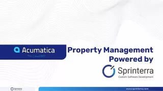 Property Management SPRINTERRA