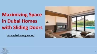 Maximizing Space in Dubai Homes with Sliding Doors