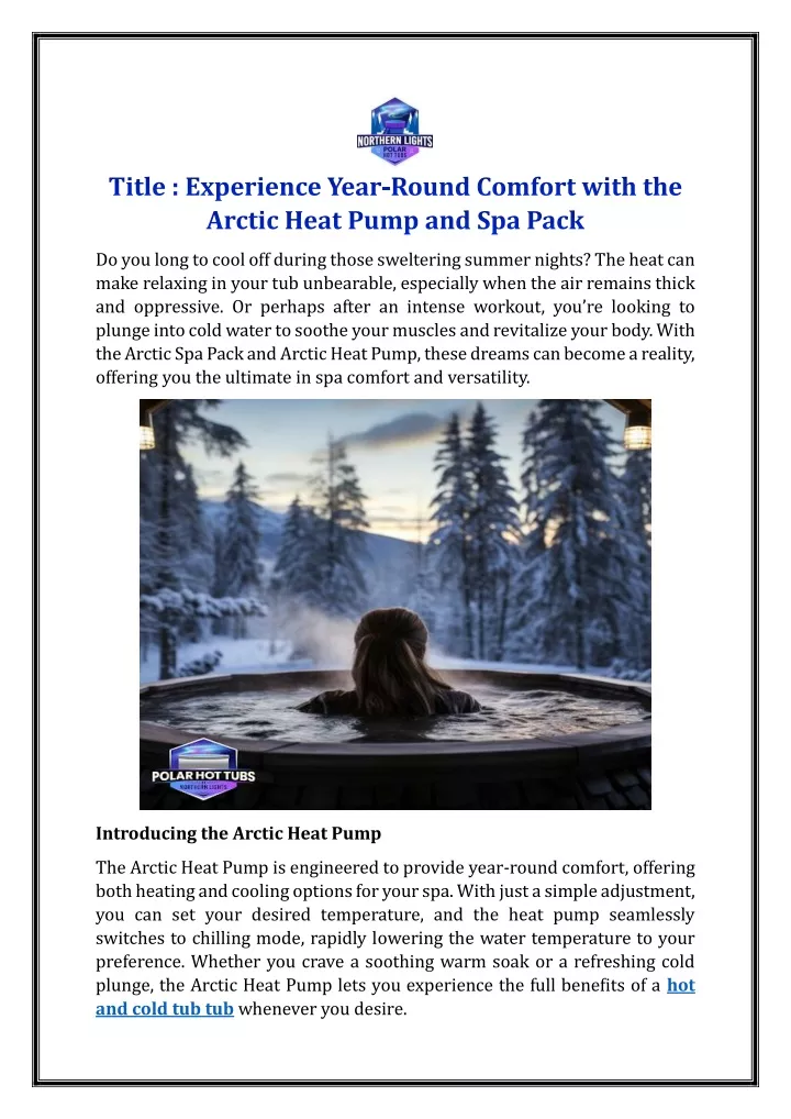 title experience year round comfort with