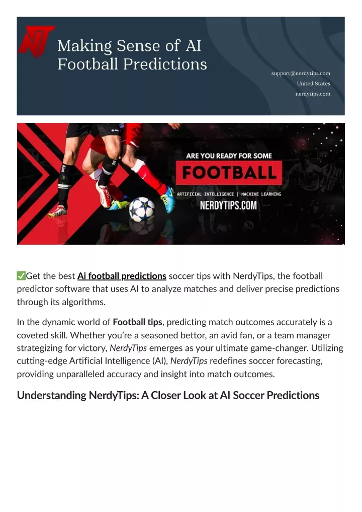 making sense of ai football predictions