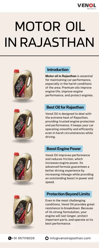 Motor Oil in Rajasthan
