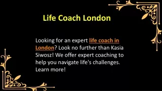 Life Coach London