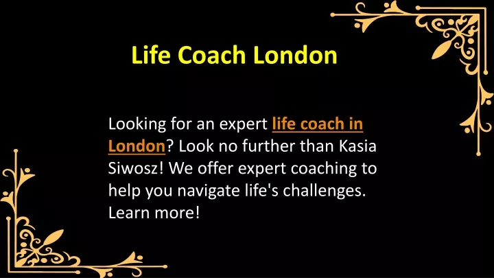 life coach london