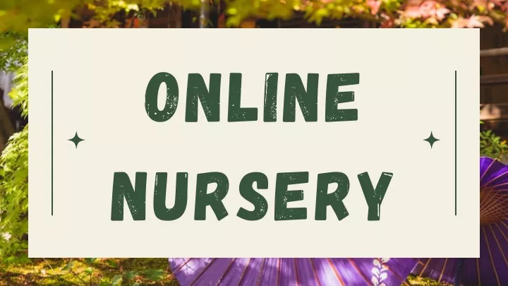 online nursery