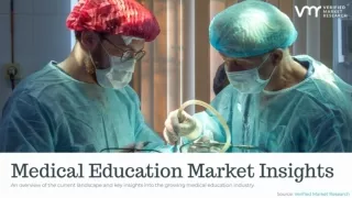 Medical Education Market Insights