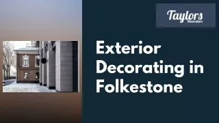 Transform Your Home with Expert Exterior Decorating Folkestone