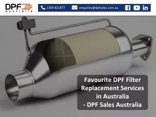 Favourite DPF Filter Replacement Services in Australia - DPF Sales Australia