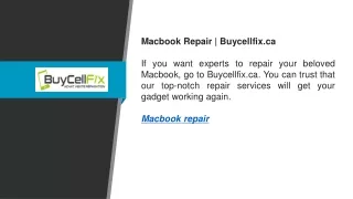 Macbook Repair  Buycellfix.ca