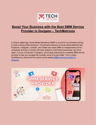 boost your business with the best smm service