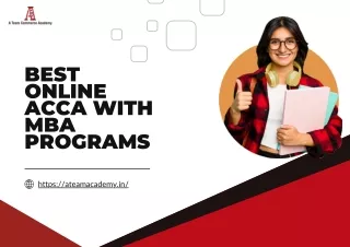 Elevate Your Career with A Team Commerce Academy’s ACCA with MBA Program