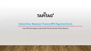 Unlock your business’ future: NFC tags and cards