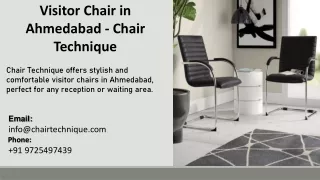Visitor Chair in Ahmedabad - Chair Technique