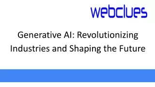 generative ai revolutionizing industries