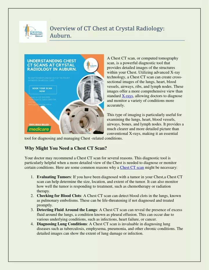 overview of ct chest at crystal radiology auburn