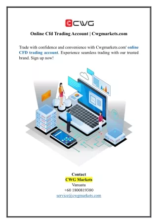 online cfd trading account cwgmarkets com
