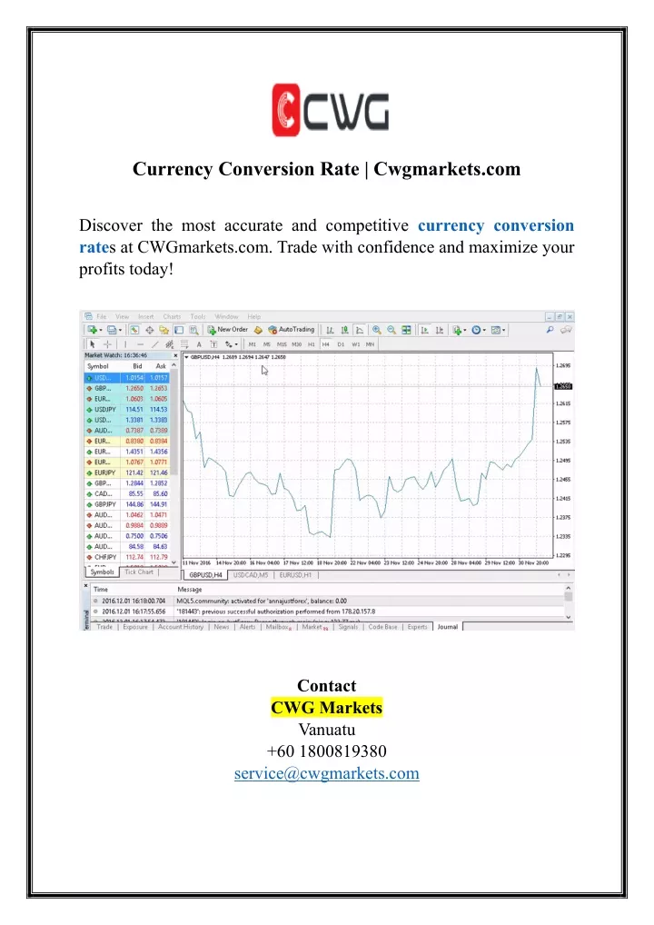 currency conversion rate cwgmarkets com