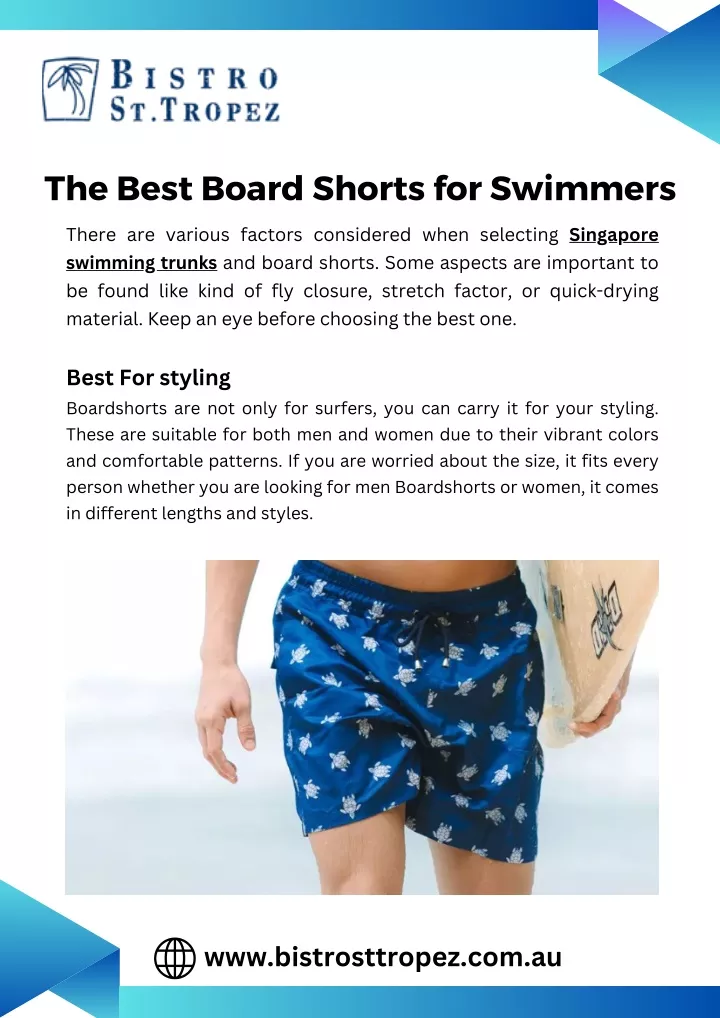 the best board shorts for swimmers