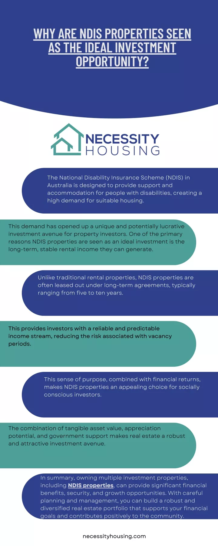 why are ndis properties seen as the ideal