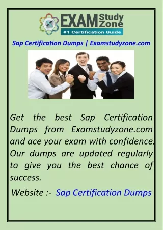 Sap Certification Dumps  Examstudyzone.com